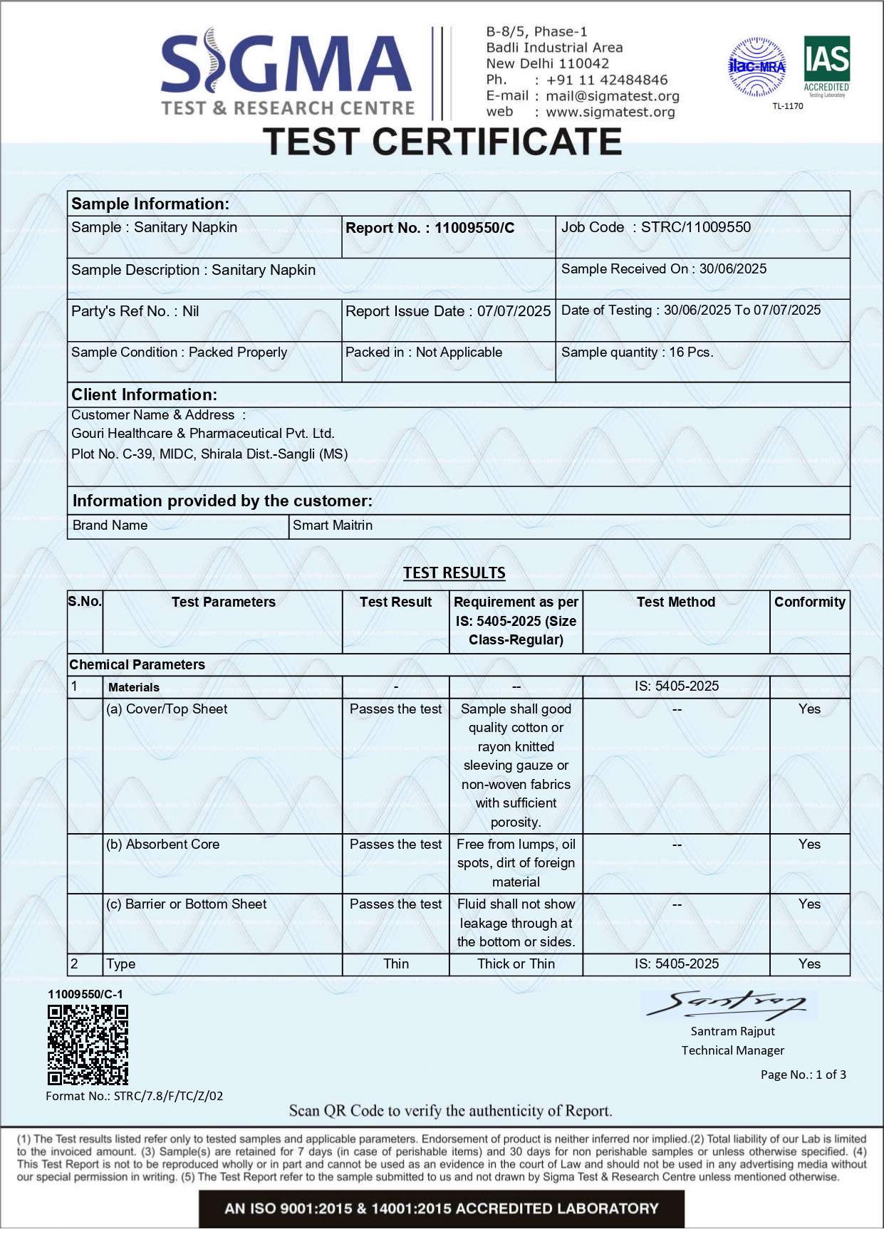 Certificate 1